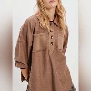 American Eagle Outfitters Brown Knit Pullover